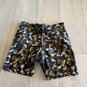 Fendi Geometric Camouflage Chino Shorts size 50 (m)